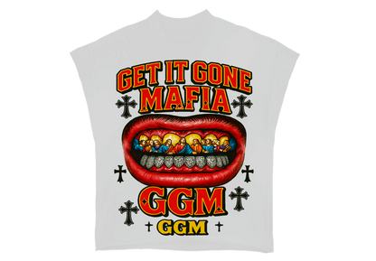 White Holy Grills Cutoff