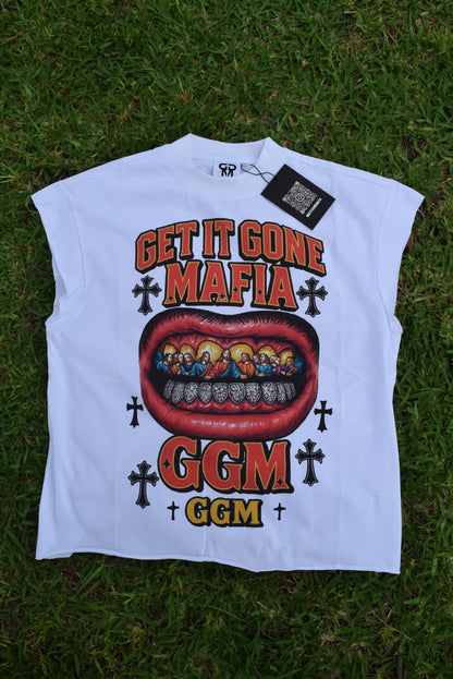 White Holy Grills Cutoff